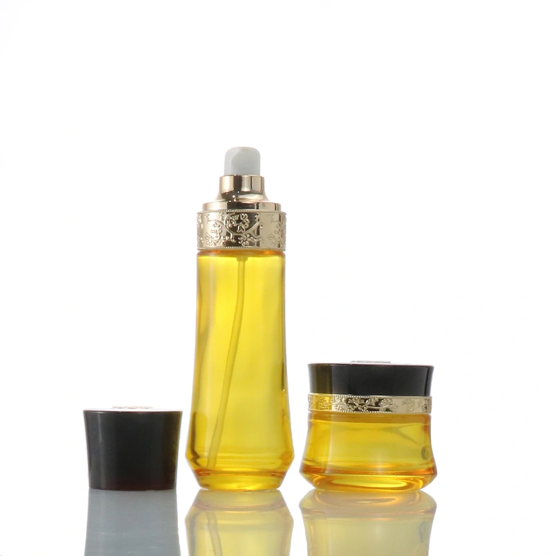 glass pump bottle empty bottle luxury glass