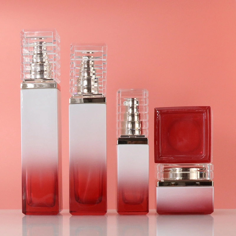 bottle with press pump  cream lotion glass  press pump dispenser