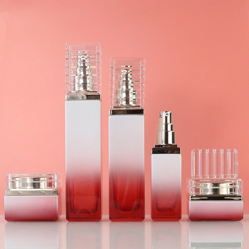 bottle with press pump  cream lotion glass  press pump dispenser