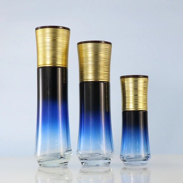 high quality glass bottle gradient lotion bottle