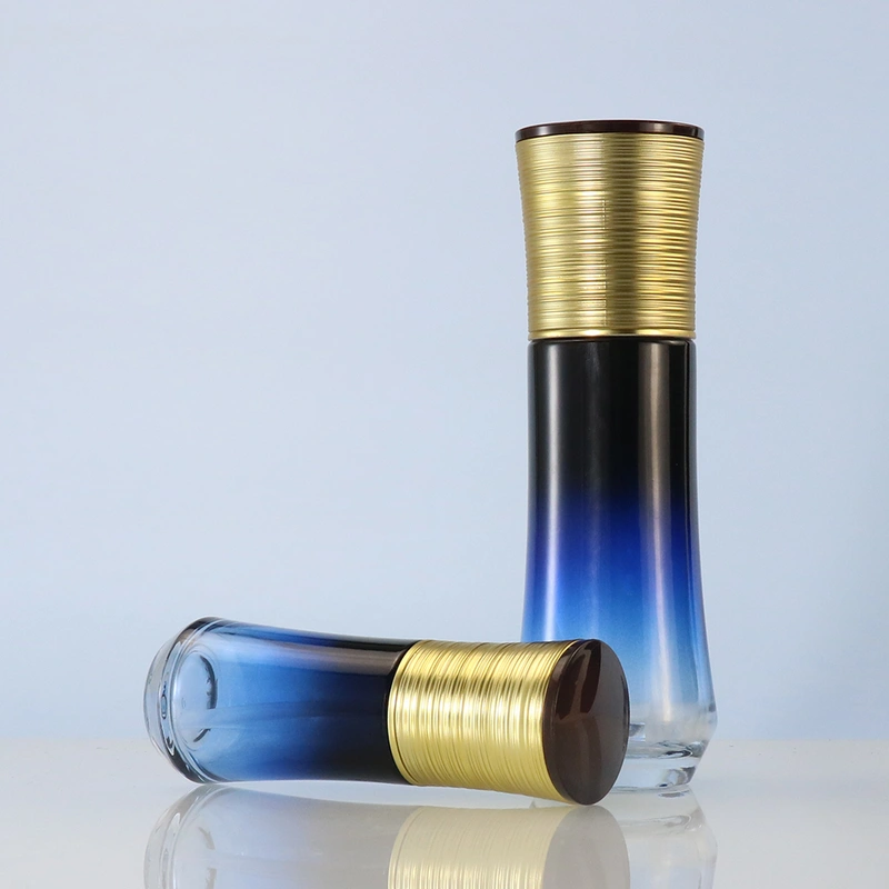 high quality glass bottle gradient lotion bottle