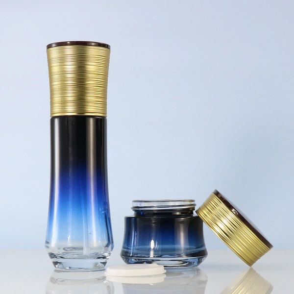 high quality glass bottle gradient lotion bottle