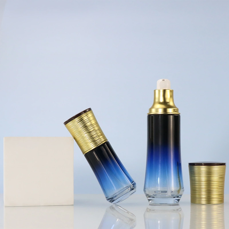 high quality glass bottle gradient lotion bottle