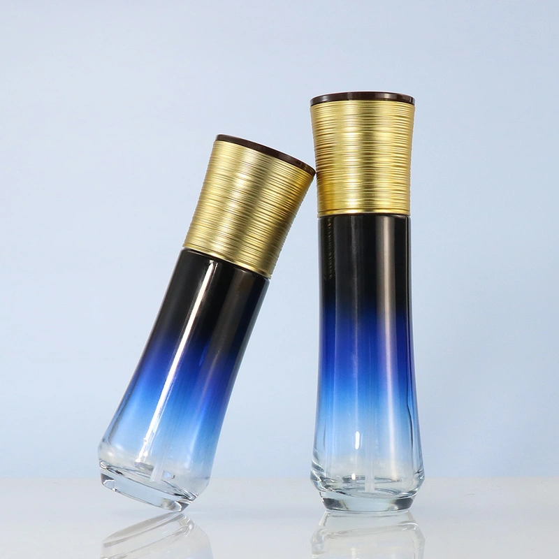 high quality glass bottle gradient lotion bottle