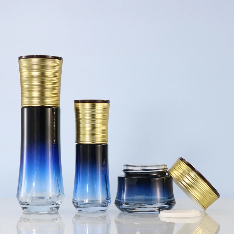 high quality glass bottle gradient lotion bottle