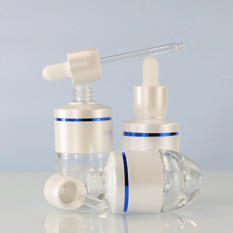bottle white cosmetic essential oil glass bottle