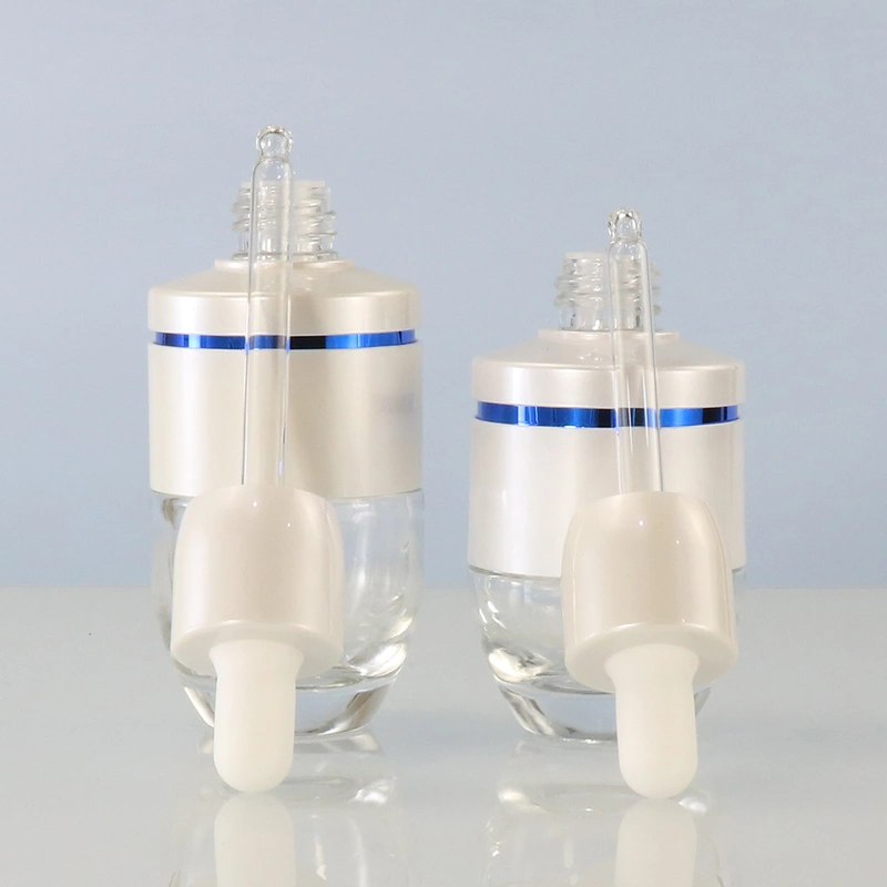 bottle white cosmetic essential oil glass bottle