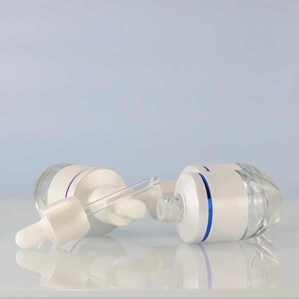 bottle white cosmetic essential oil glass bottle