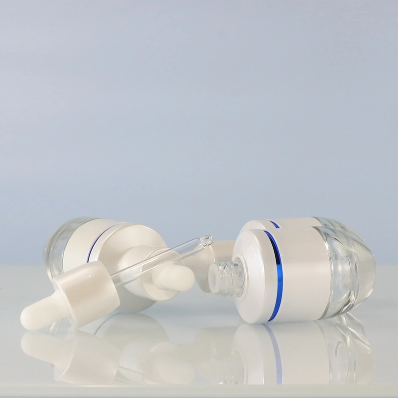 bottle white cosmetic essential oil glass bottle