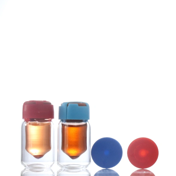 low price glass bottle vial glass with rubber head  double wall glass 
