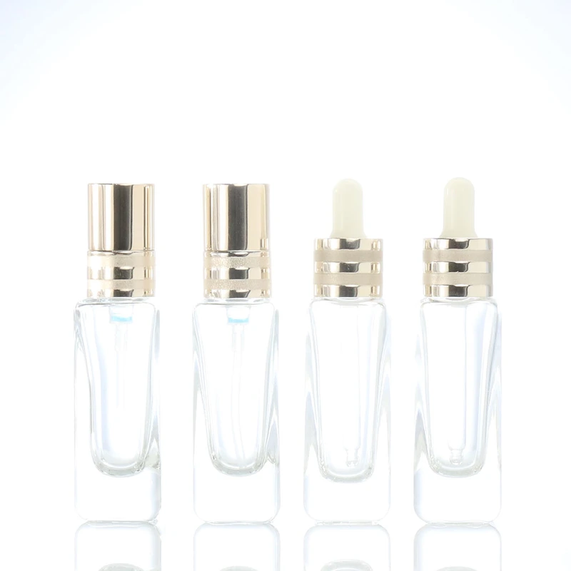 glass bottles 25ml transparent glass dropper bottle 