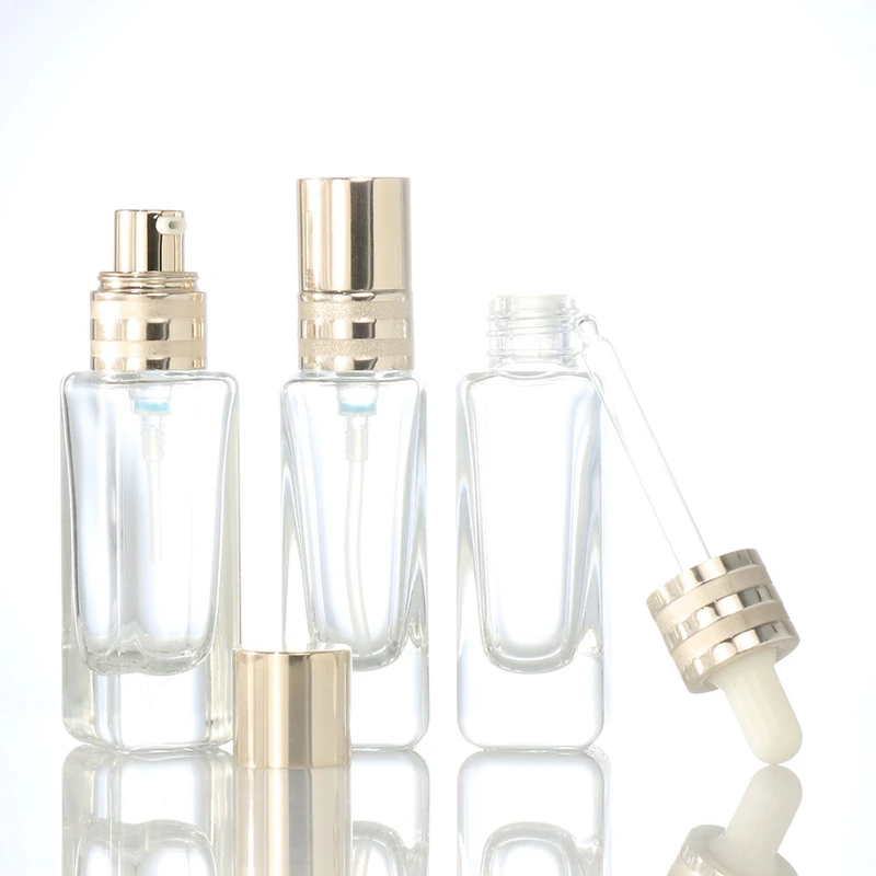 glass bottles 25ml transparent glass dropper bottle 