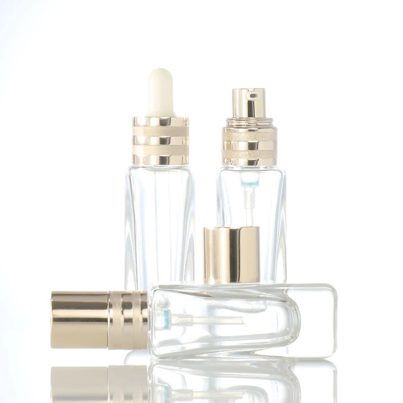 glass bottles 25ml transparent glass dropper bottle 