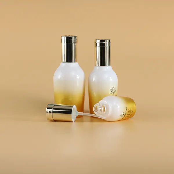 serum bottle skincare packaging transparent glass bottle 