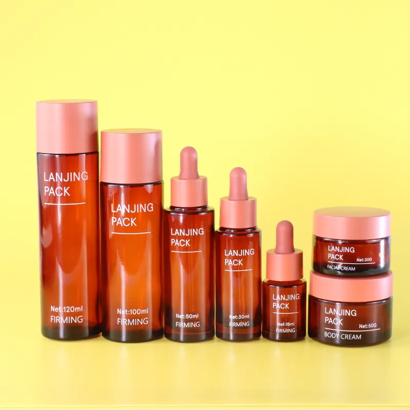 hair oil bottle packaging packaging glass bottle 