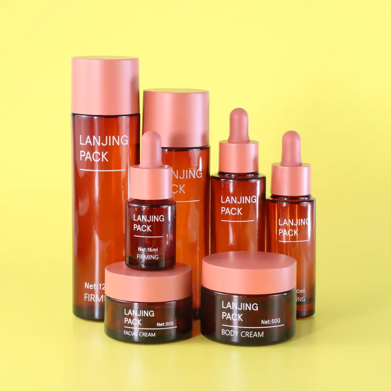 hair oil bottle packaging packaging glass bottle 