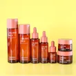 red glass bottle set luxury glass skincare packaging lotion containers