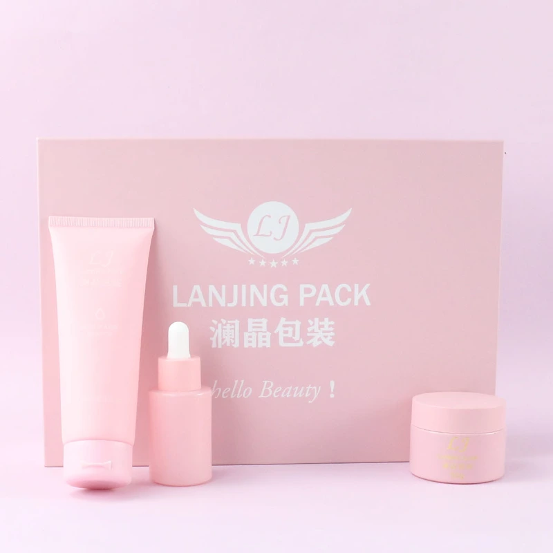 cosmetic packaging custom skin care set packaging paper box  