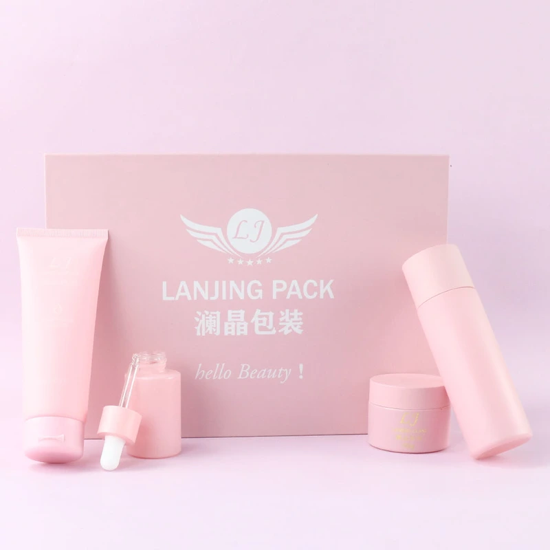 cosmetic packaging custom skin care set packaging paper box  
