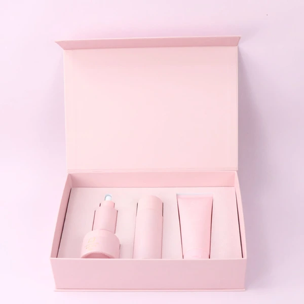 cosmetic packaging custom skin care set packaging paper box  
