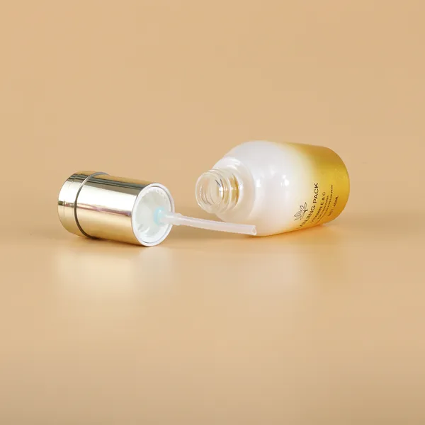 body cream jar; frosted spray bottle; luxury skincare bottle set