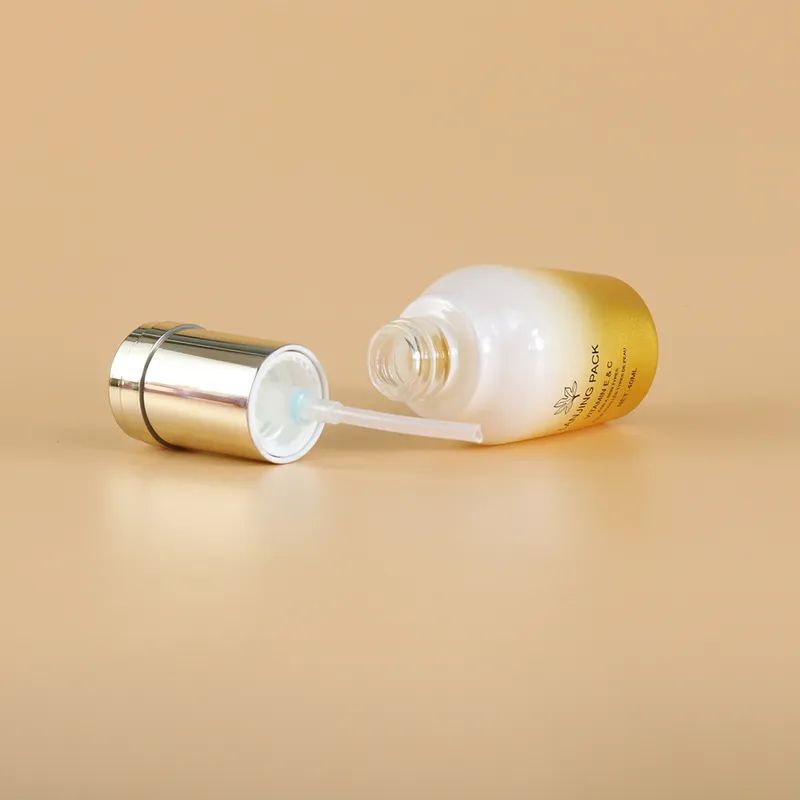 body cream jar; frosted spray bottle; luxury skincare bottle set