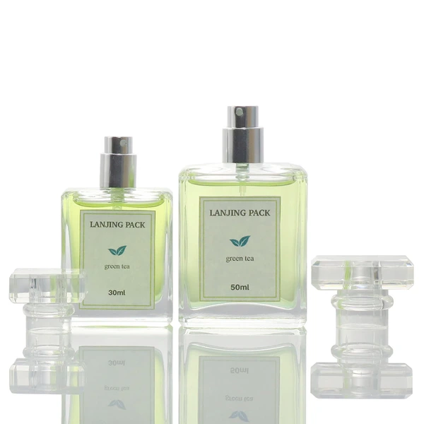 custom made glass perfume bottles square glass perfume bottle