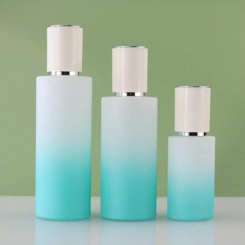 body cream jar pink cosmetic glass jars	luxury skincare bottle set