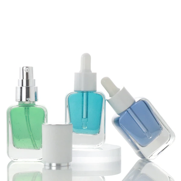 Luxury glasscosmetic packaging glass empty hair oil dropper bottle