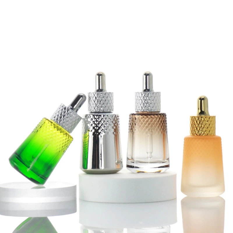 High quality empty body oil serum glass dropper bottles