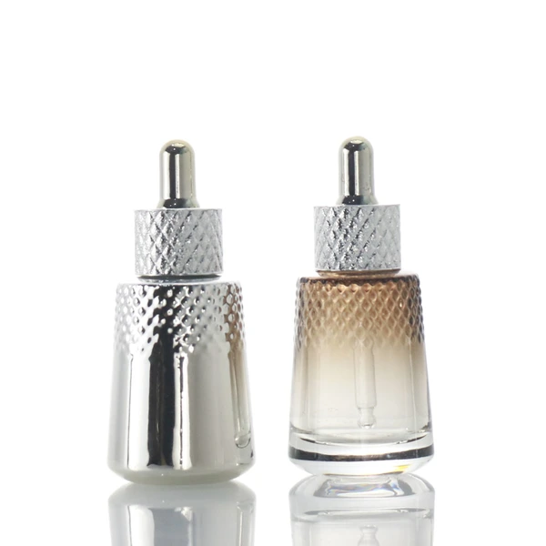 High quality empty body oil serum glass dropper bottles