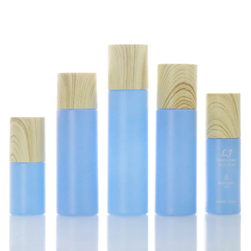 Luxury Body Oil Bottle Glass Cosmetic Containers Set