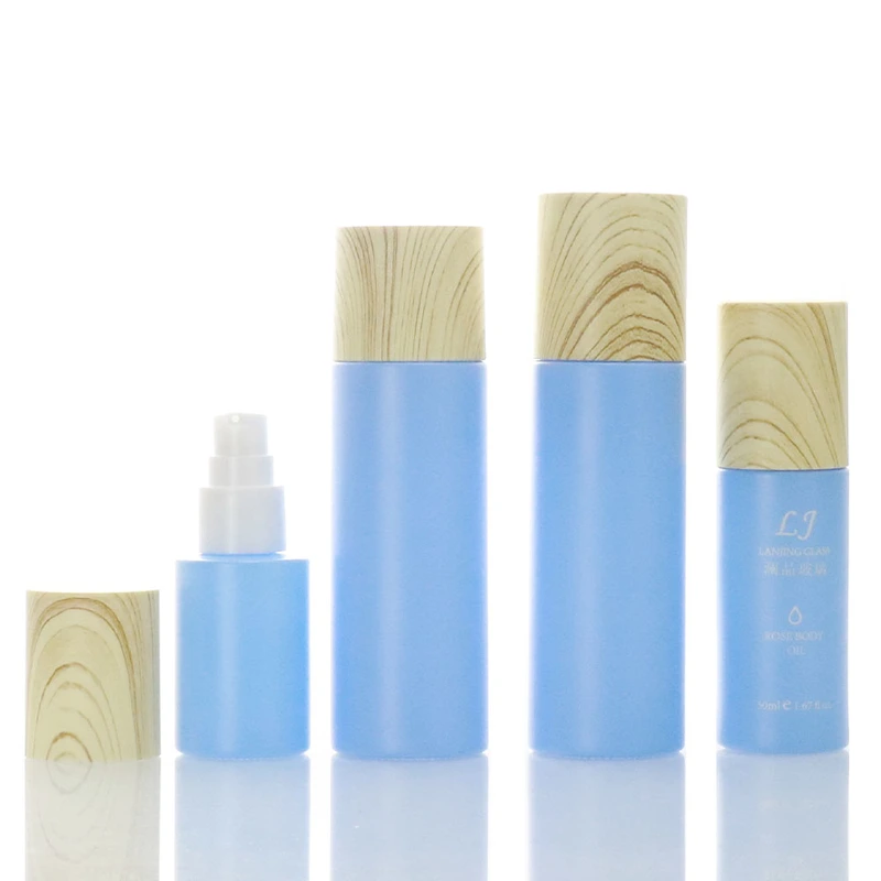 Luxury Body Oil Bottle Glass Cosmetic Containers Set