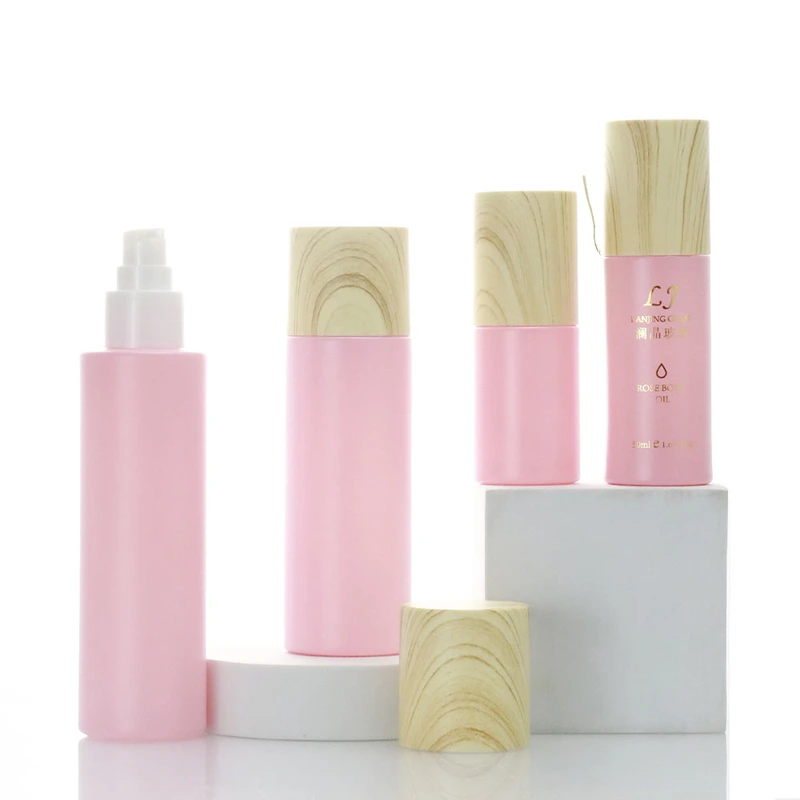 Luxury Body Oil Bottle Glass Cosmetic Containers Set