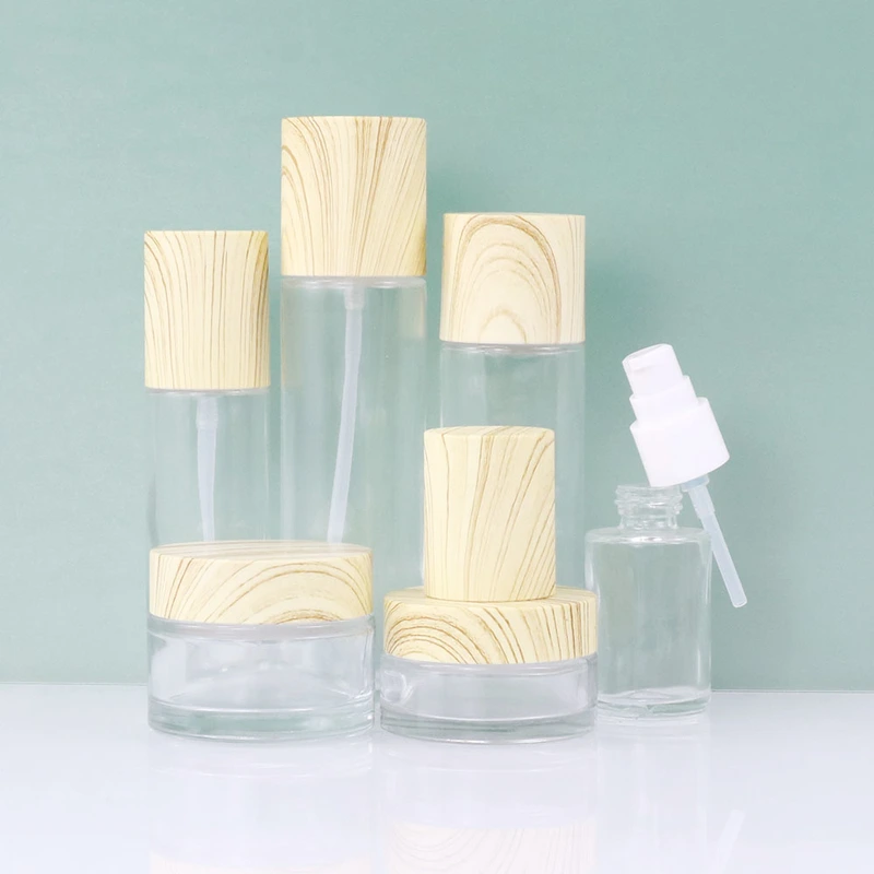 Hot sales 30 50g glass cosmetics skin care cosmetics empty bottle