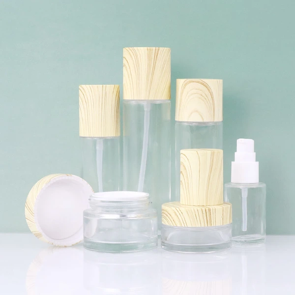 Hot sales 30 50g glass cosmetics skin care cosmetics empty bottle