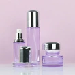 Wholesale customized lotion bottle and jar for glass skincare set