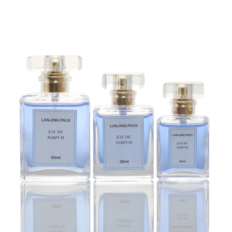 Custom label 30ml round skin care perfume spray bottle