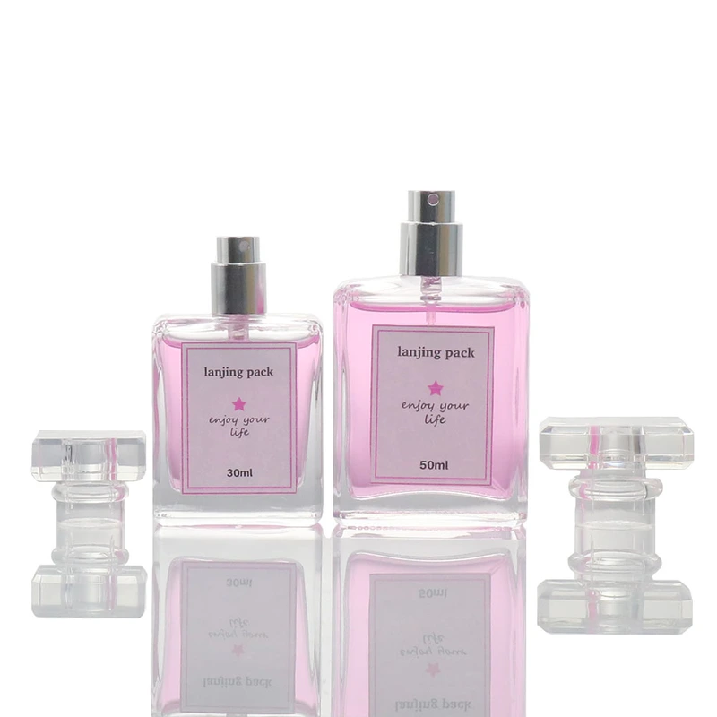 Custom label 30ml round skin care perfume spray bottle