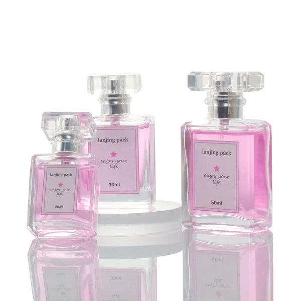 Custom label 30ml round skin care perfume spray bottle