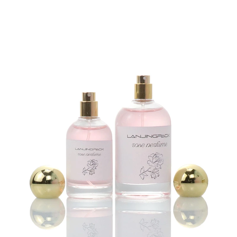 Empty Spray Bottle Glass Cosmetic Containers With Sprayer