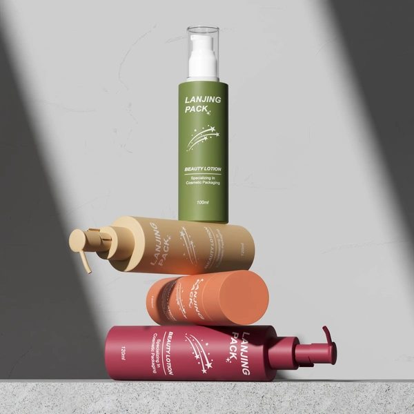 cosmetic packaging frost serum pump lotion foundation glass bottle 