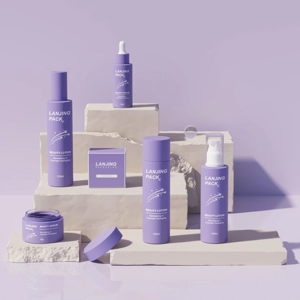 cosmetic glass bottle glass jar for skincare face cream lotion bottle