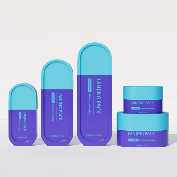 cosmetic glass bottle glass jar for skincare face cream lotion bottle