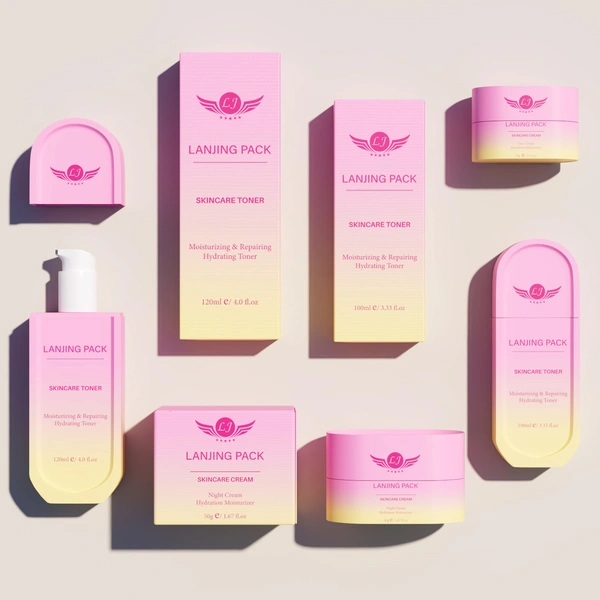 cosmetic glass bottle glass jar for skincare face cream lotion bottle