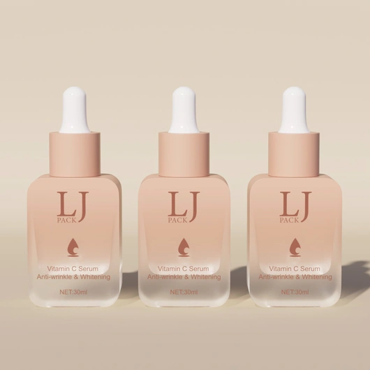 High-grade Square Dropper Facial Essence Oil Bottle Transparent Glass Skin Serum Bottle Cosmetic Scalp Nutrition Liquid Bottle