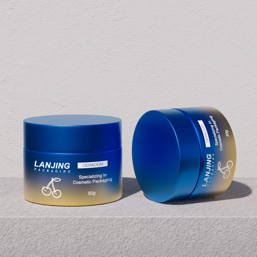 Luxury 50g Custom Skin Care Cream Containers Empty Frosted Matte Pink Glass Cosmetic Jars With Lids