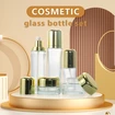 Cosmetic glass bottle set skincare cosmetic bottle packaging container
