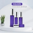 square glass bottle silver sprayer  
