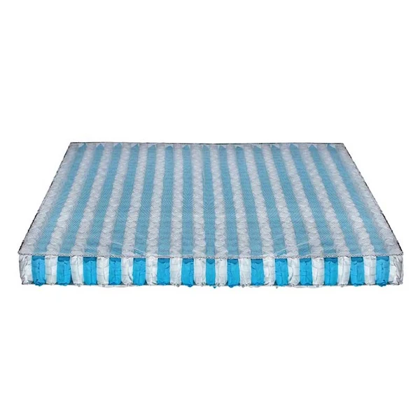 Hybrid high low pocket spring coil innerspring mattress